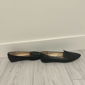 Karl Lagerfeld Destine Black Leather Flats